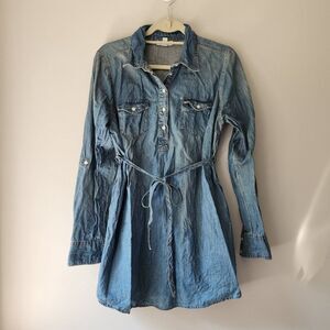 Liz Lange Denim Maternity Dress - Size Large (10/12)
